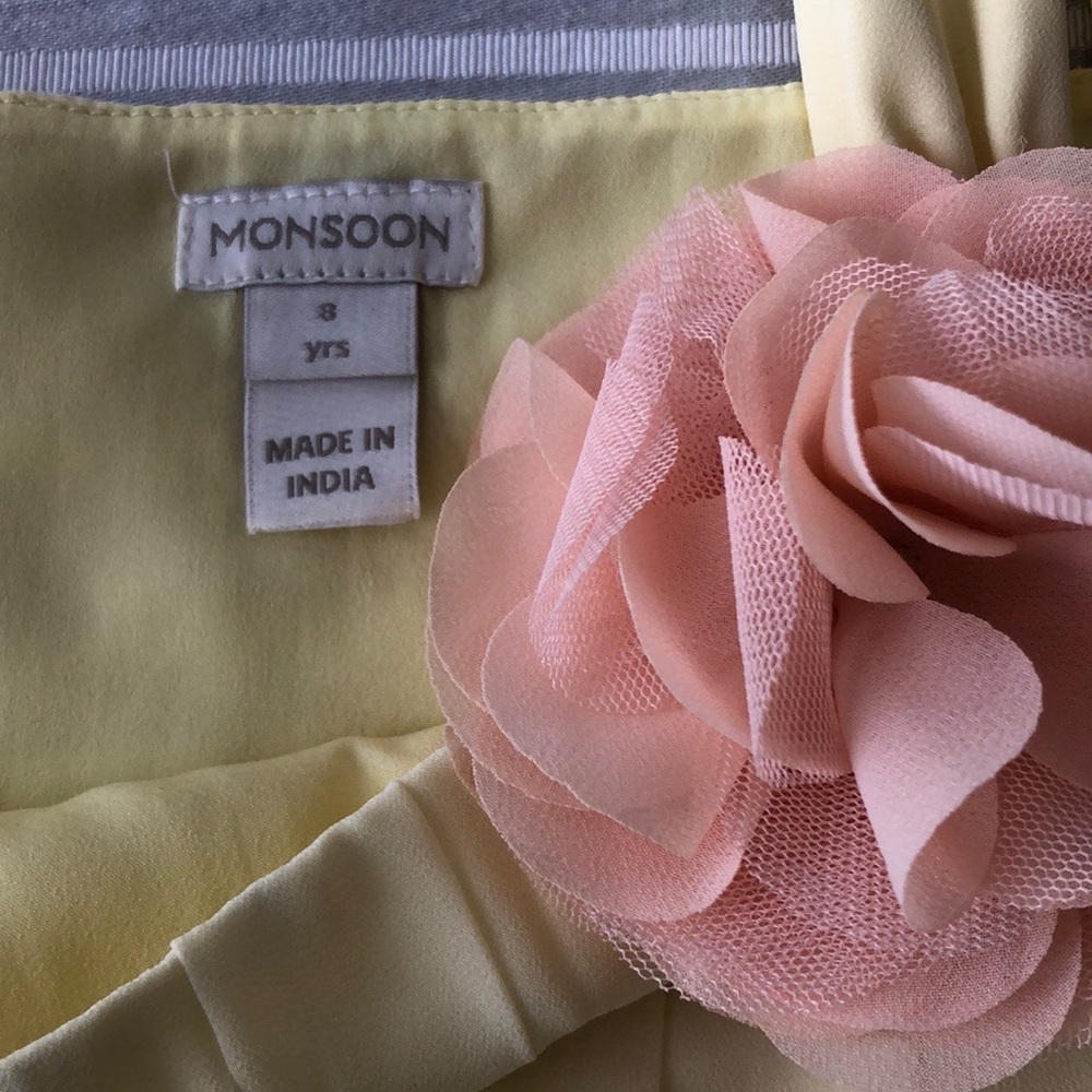 Monsoon lemon party dress - Picture 7 of 8